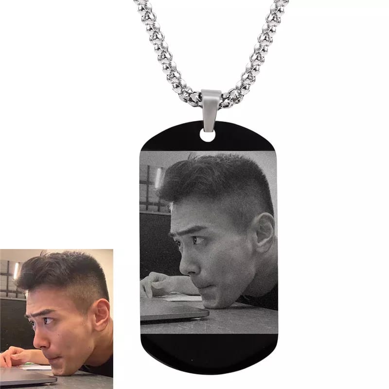 COLLAR FOTOGRABADO + BOX DE REGALO